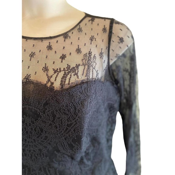 Samy Gicherman Black Guipure Lace MOB Gown 12 - Picture 5 of 11